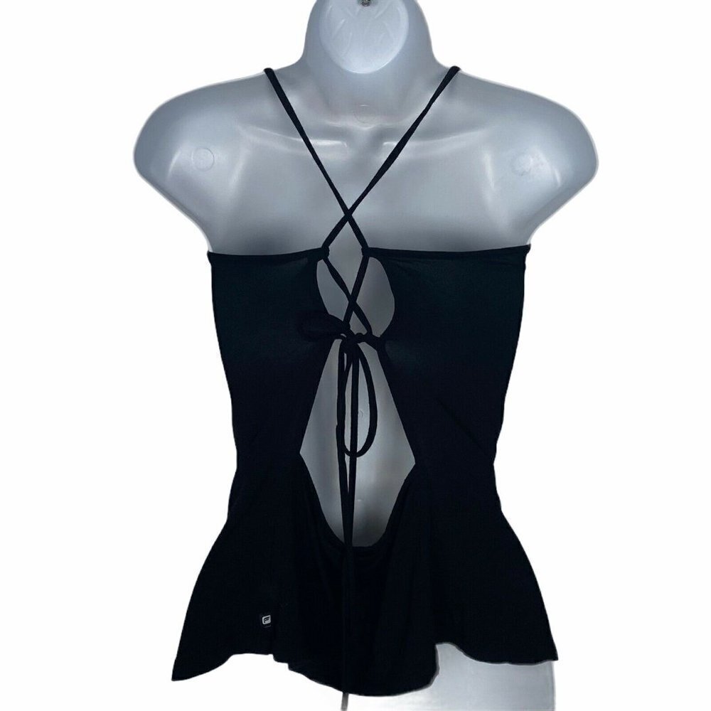 Fabletics Top Thin Strap Spaghetti Crisscross Back - image 2